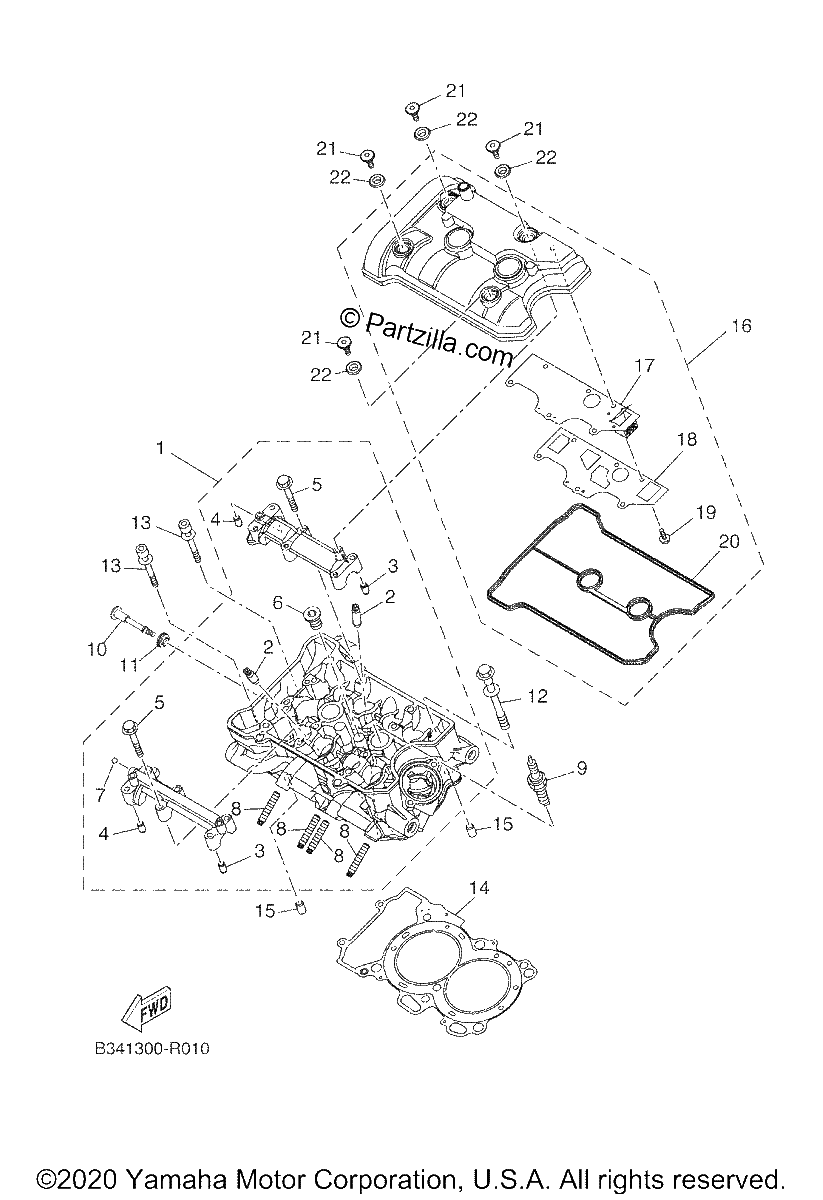 Diagrama de CYLINDER HEAD