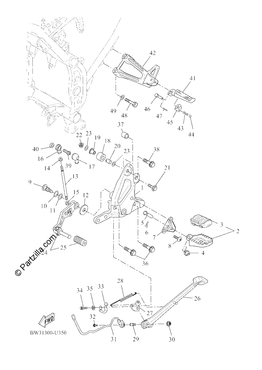 Diagrama de STAND FOOTREST