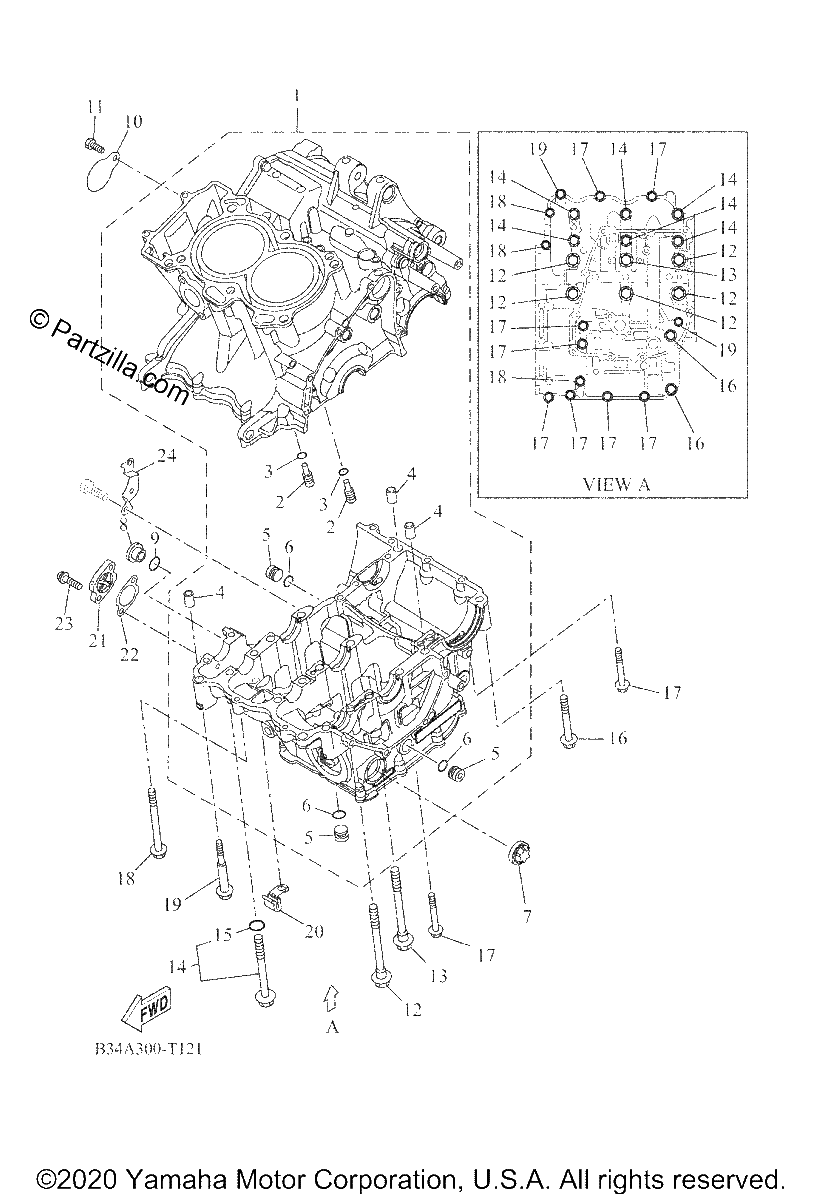 Diagrama de CRANKCASE