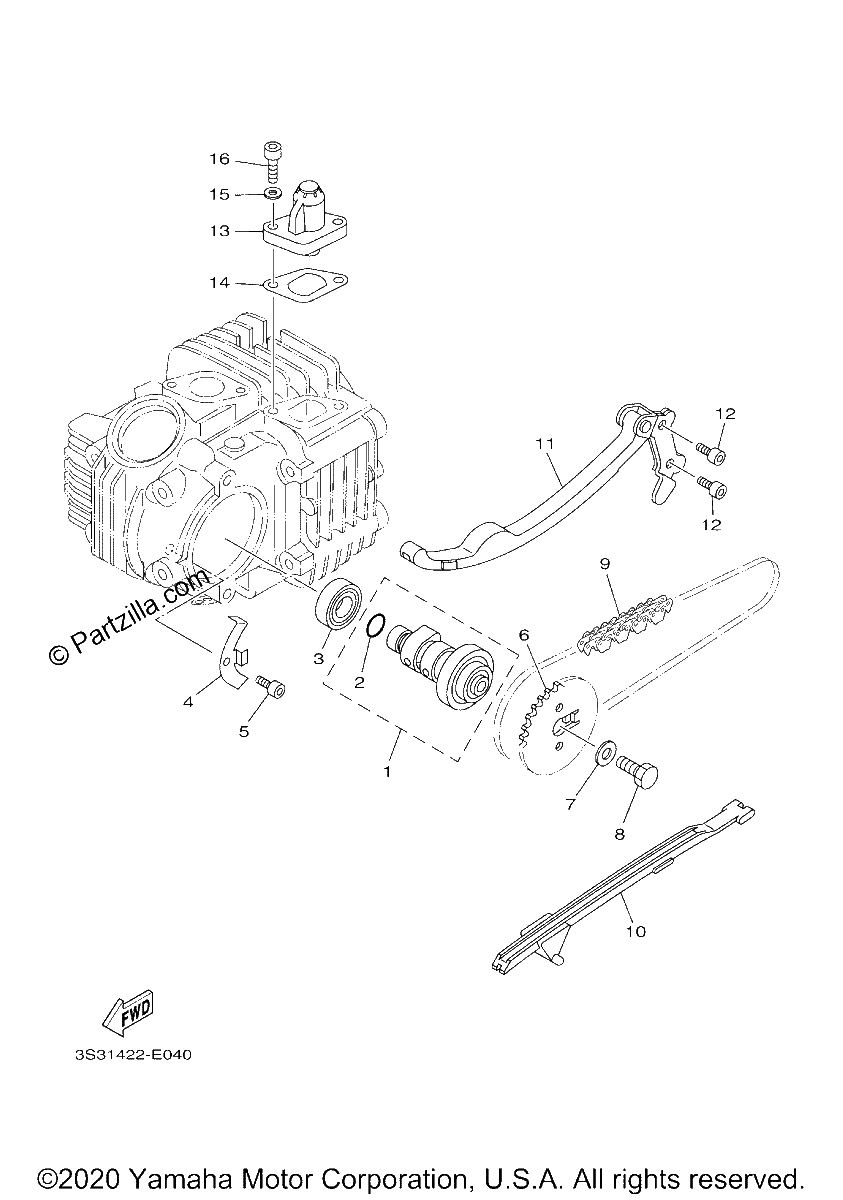 Diagrama de CAMSHAFT CHAIN