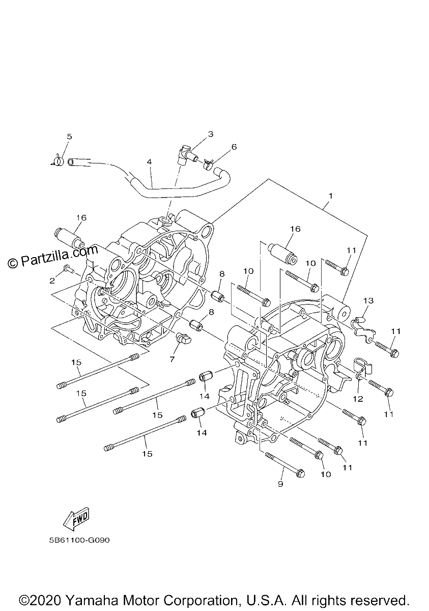 Diagrama de CRANKCASE