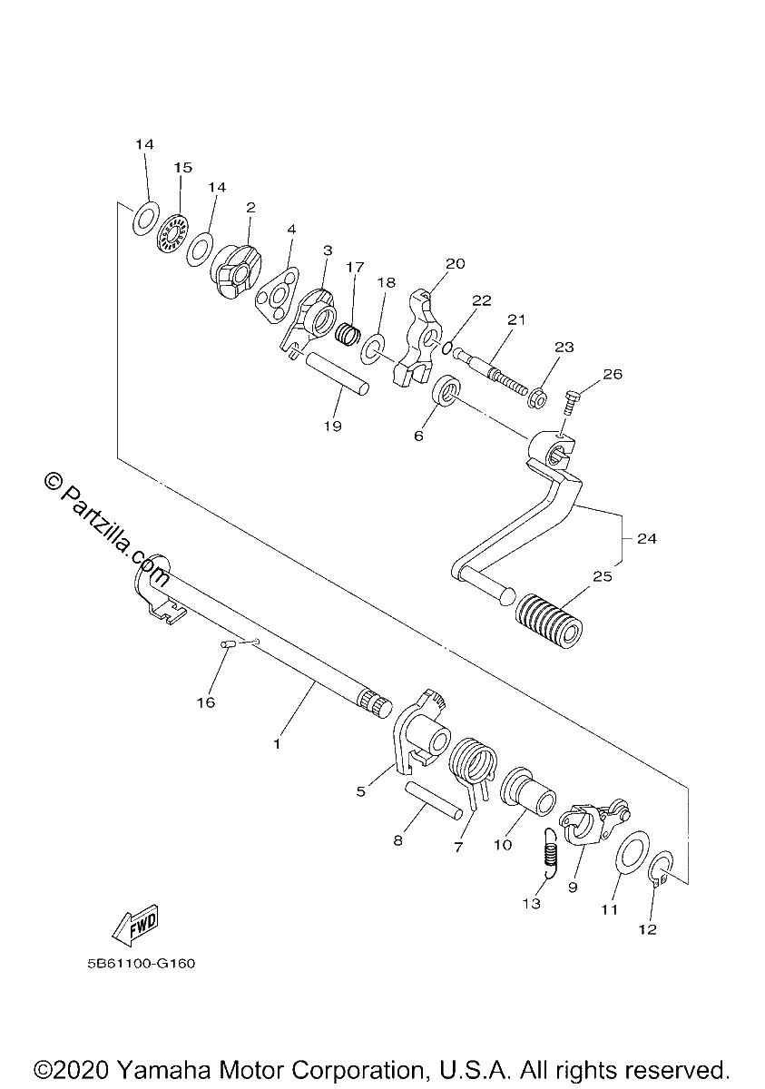 Diagrama de SHIFT SHAFT