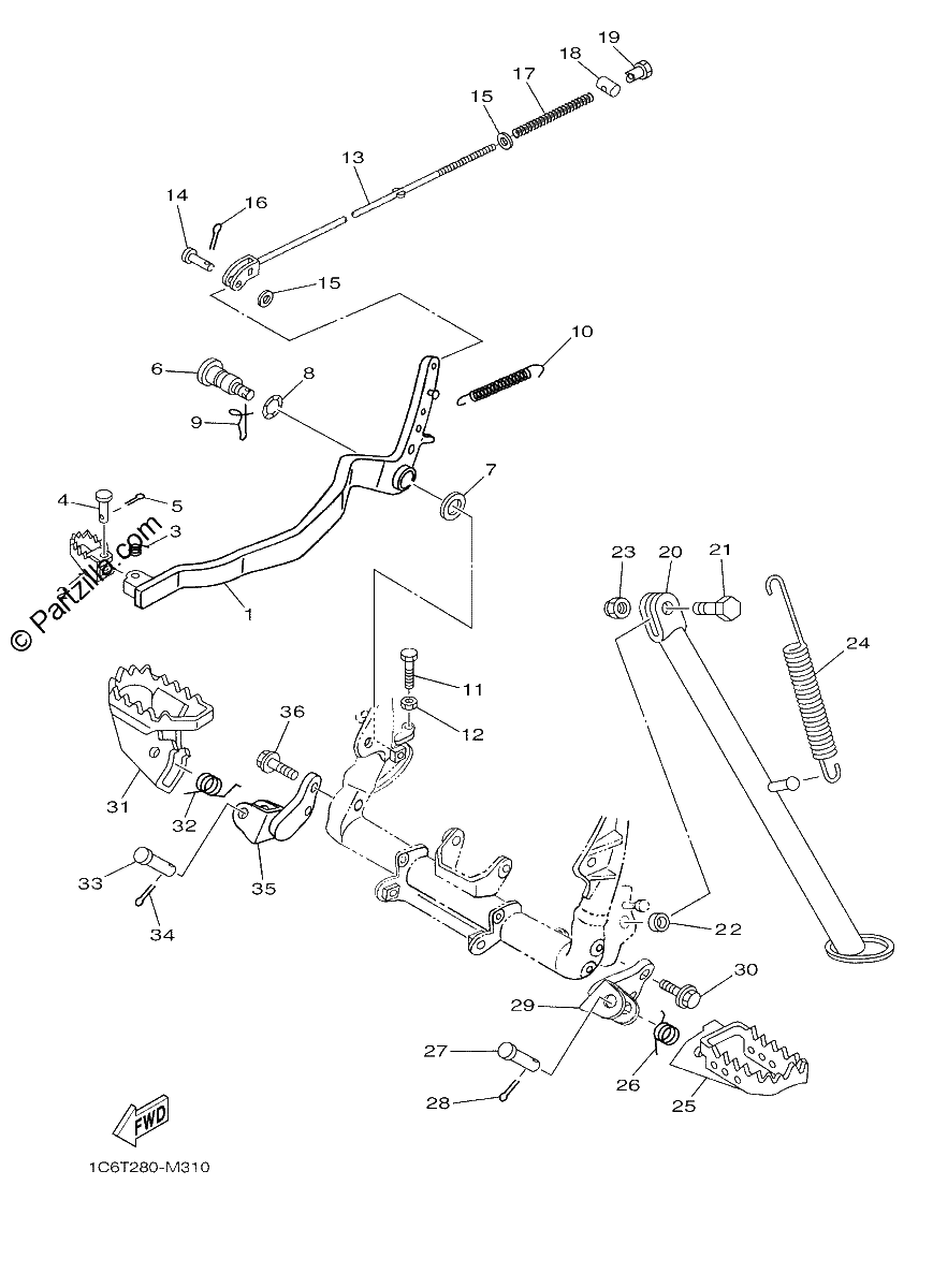 Diagrama de STAND FOOTREST