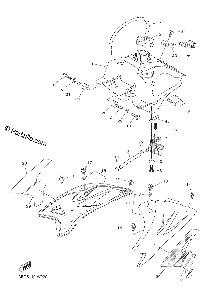 Diagrama de FUEL TANK