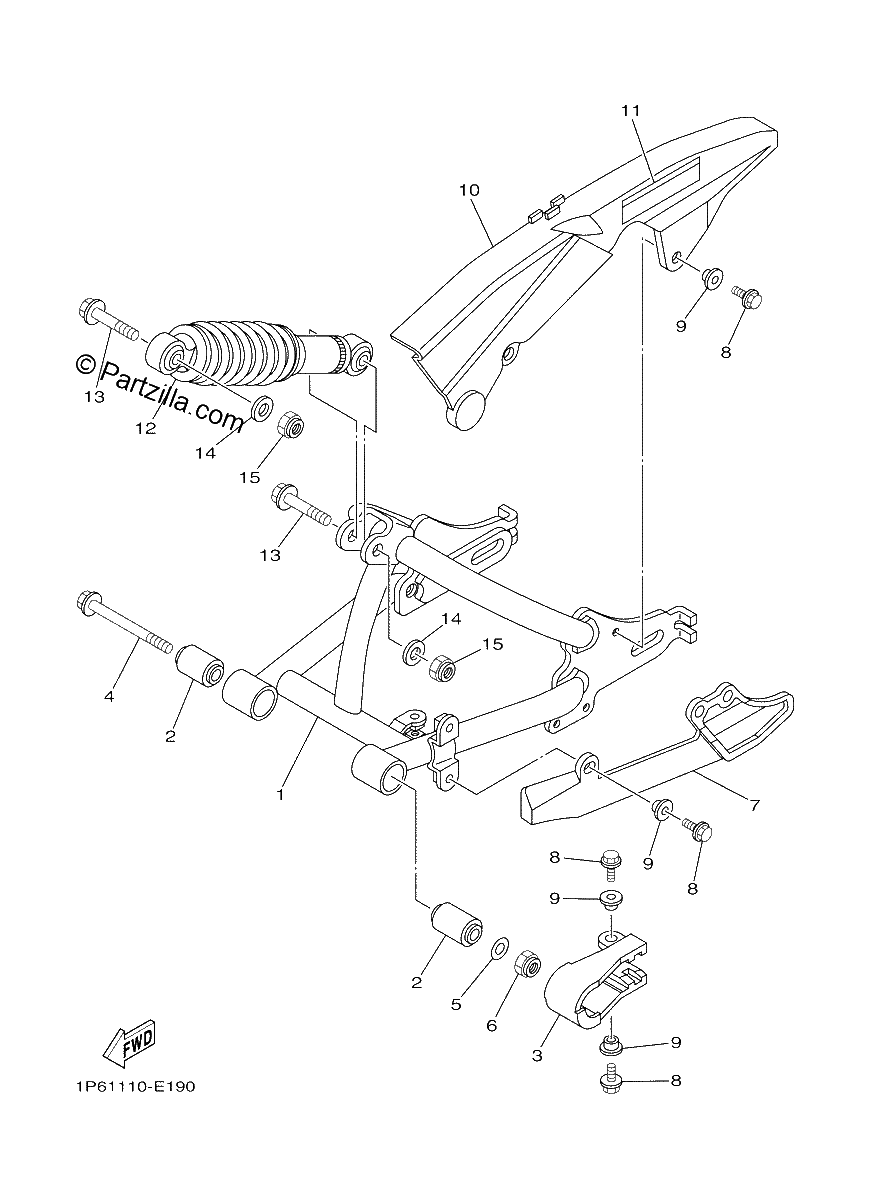 Diagrama de REAR ARM SUSPENSION