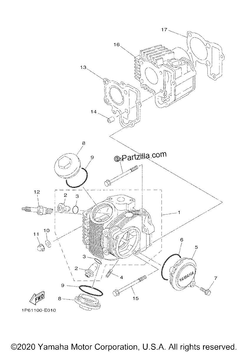 Diagrama de CYLINDER HEAD