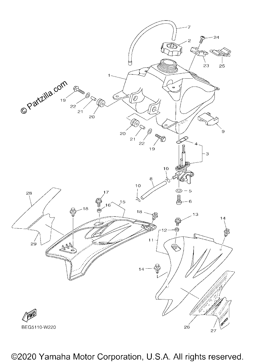 Diagrama de FUEL TANK