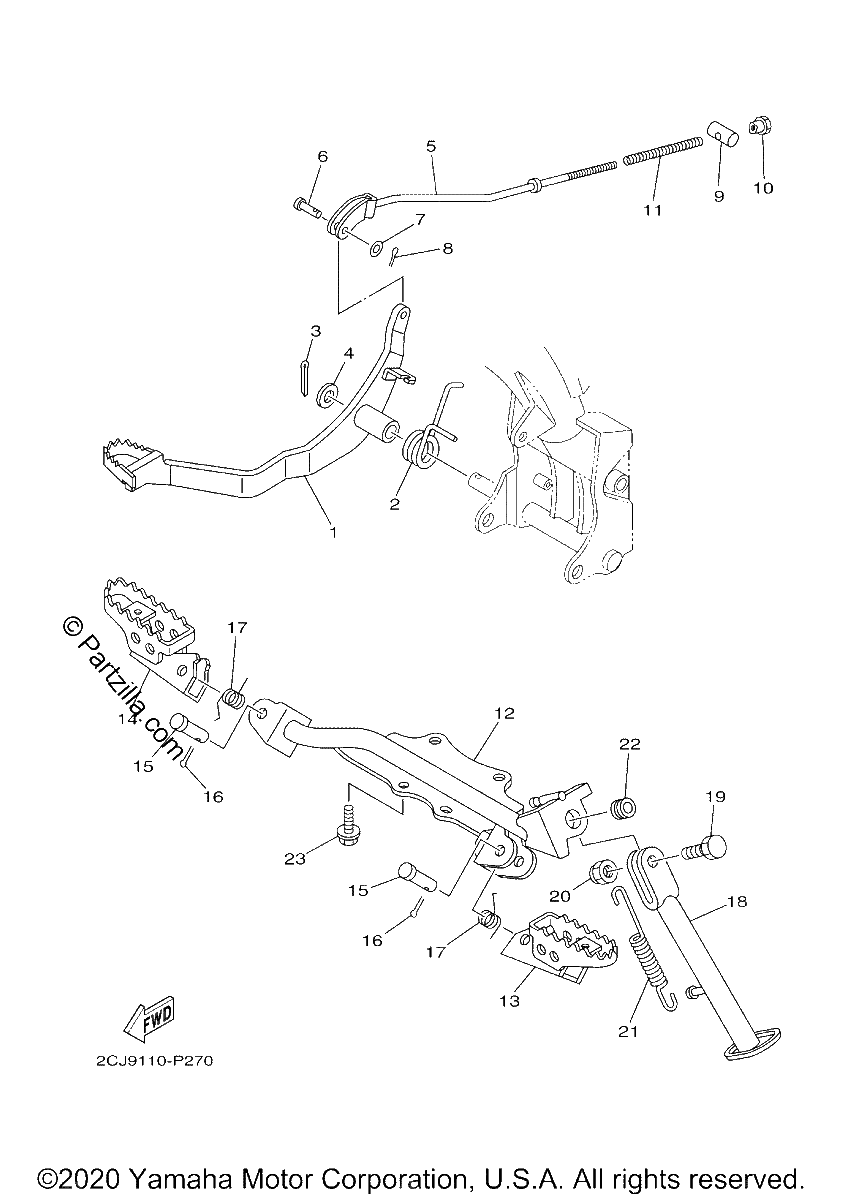 Diagrama de STAND FOOTREST