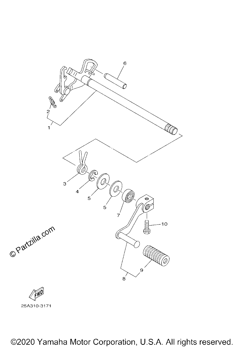 Diagrama de SHIFT SHAFT