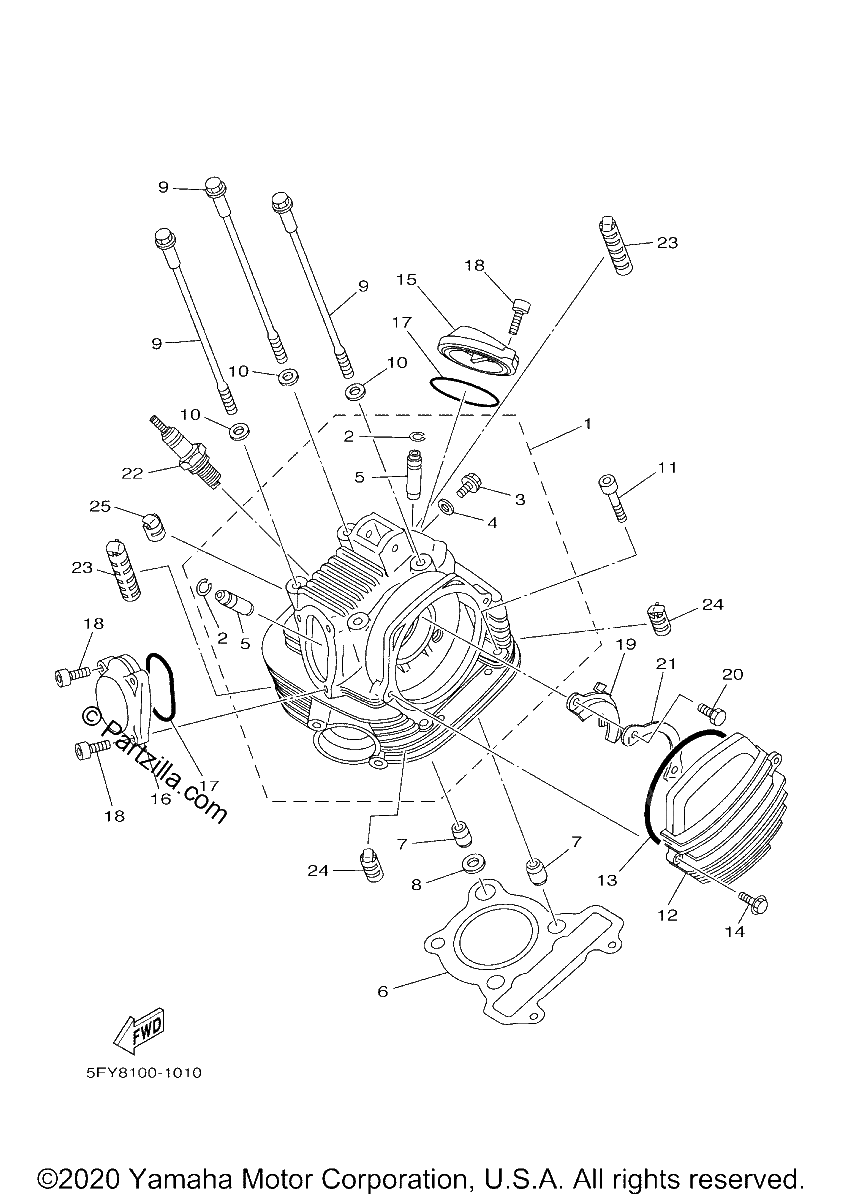 Diagrama de CYLINDER HEAD