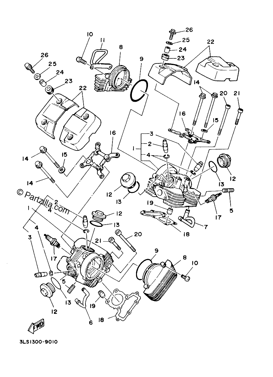 Diagrama de CYLINDER HEAD
