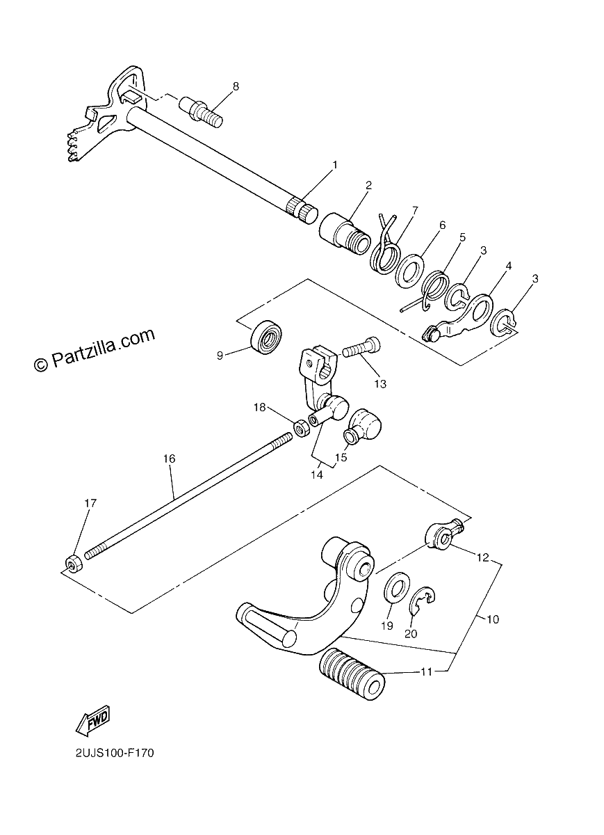 Diagrama de SHIFT SHAFT