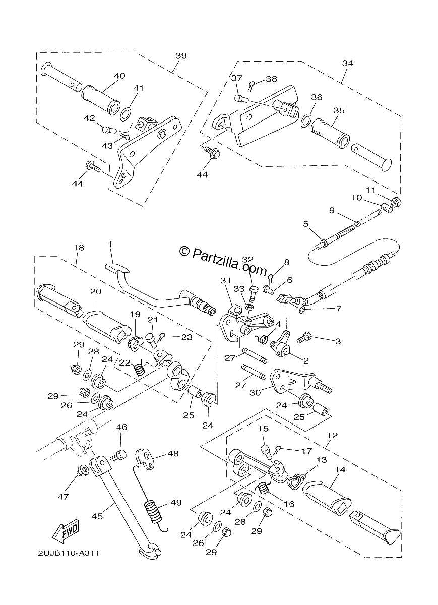 Diagrama de STAND FOOTREST