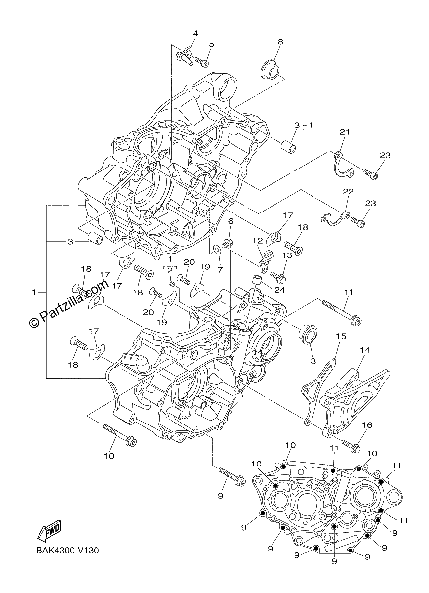 Diagrama de CRANKCASE