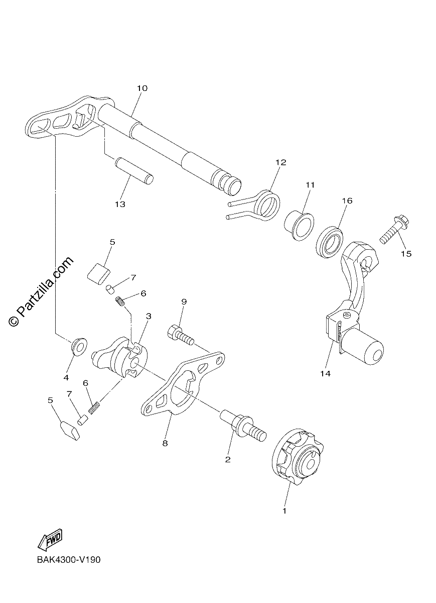 Diagrama de SHIFT SHAFT