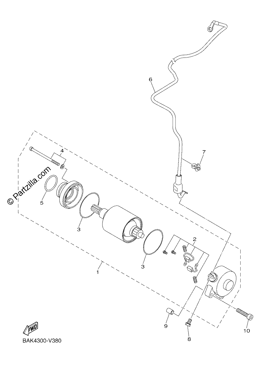 Diagrama de STARTING MOTOR