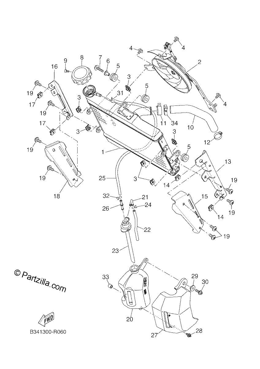 Diagrama de RADIATOR HOSE