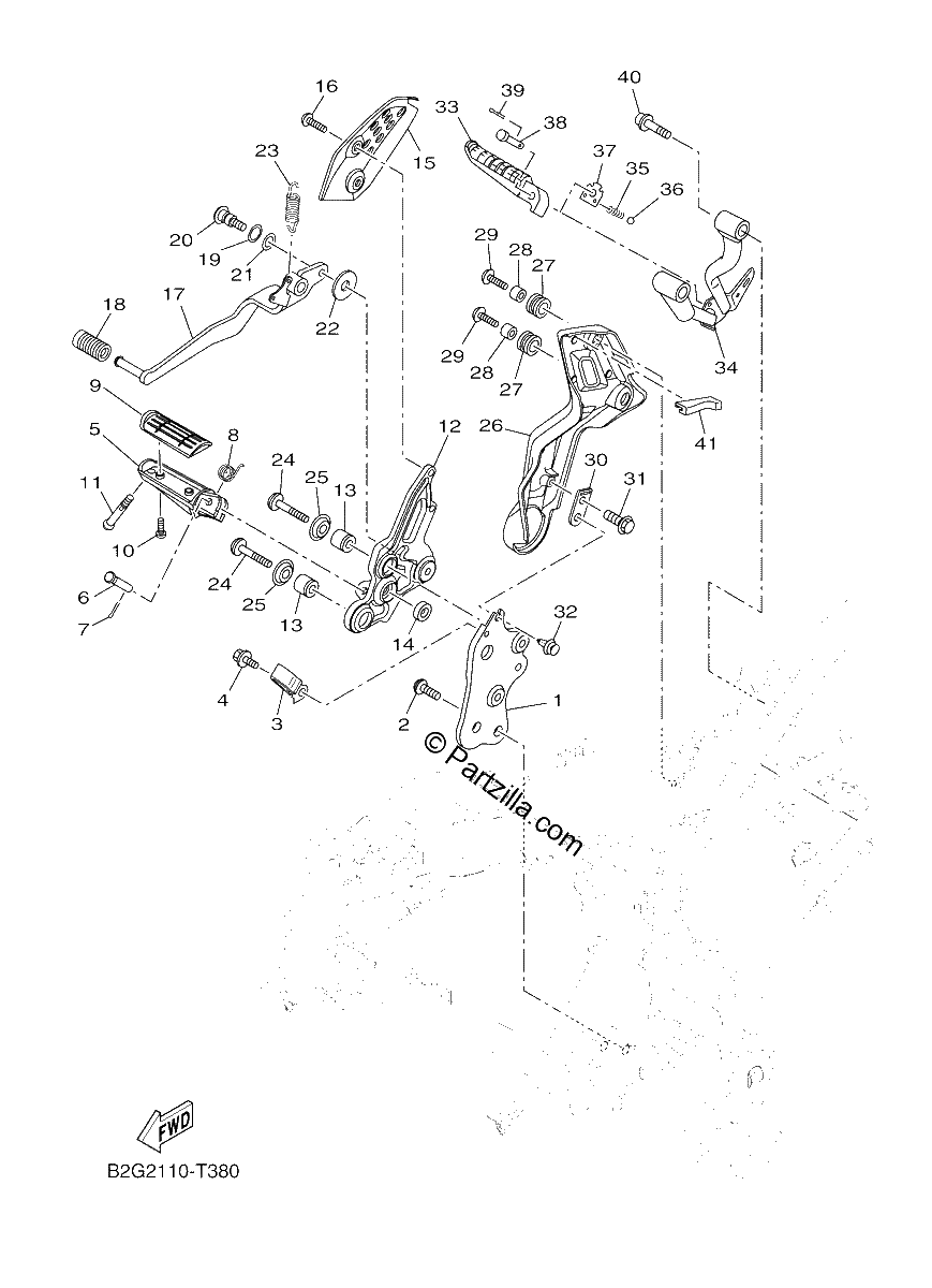 Diagrama de STAND FOOTREST 2