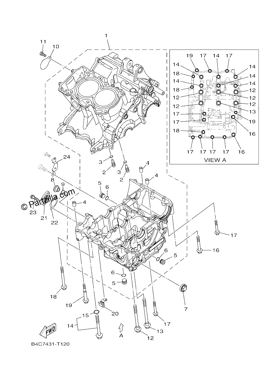 Diagrama de CRANKCASE