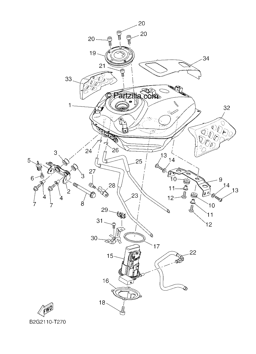 Diagrama de FUEL TANK