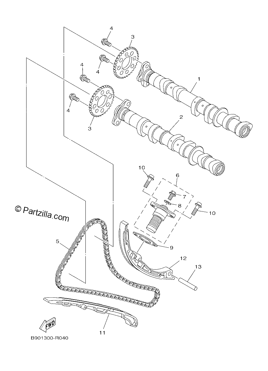 Diagrama de CAMSHAFT CHAIN