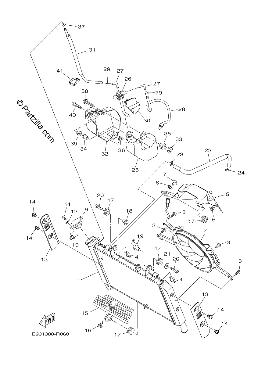 Diagrama de RADIATOR HOSE
