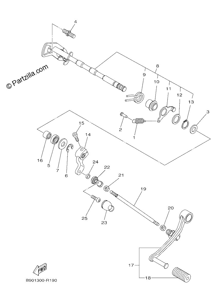 Diagrama de SHIFT SHAFT
