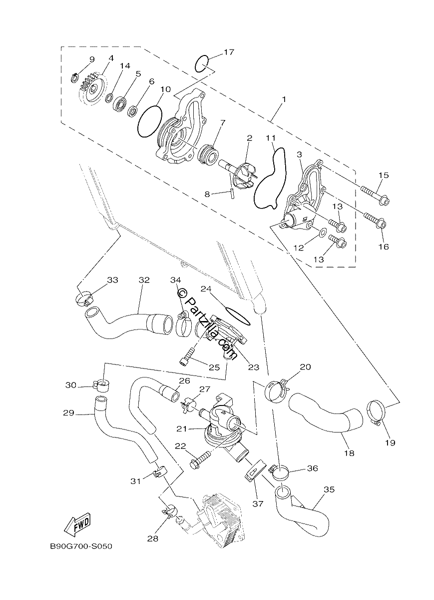 Diagrama de WATER PUMP