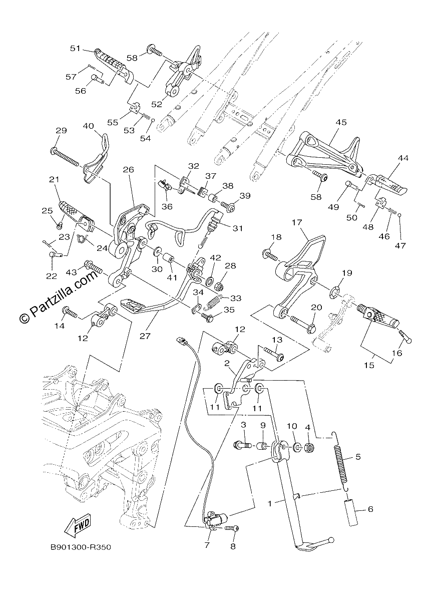 Diagrama de STAND FOOTREST