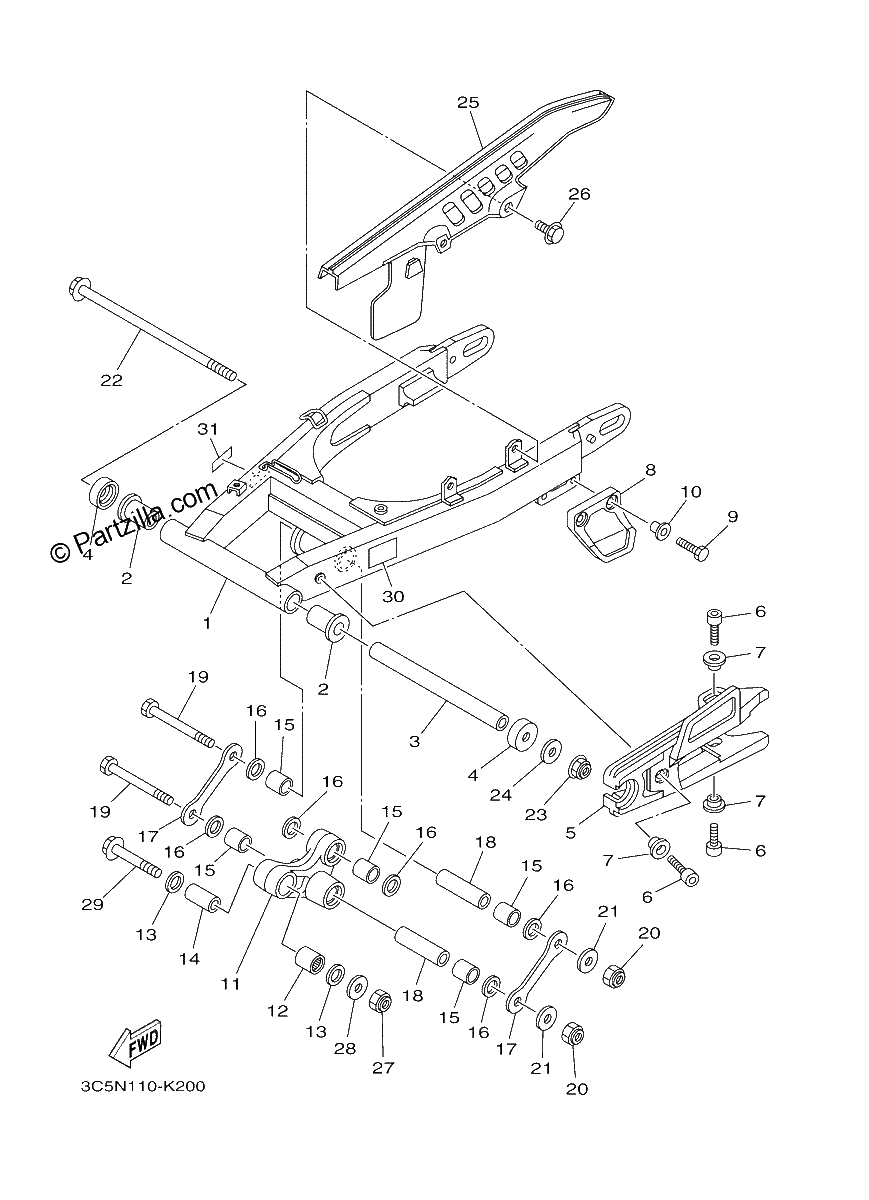 Diagrama de REAR ARM