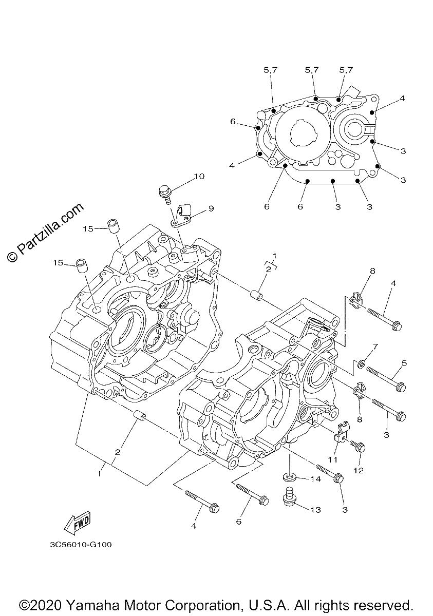 Diagrama de CRANKCASE