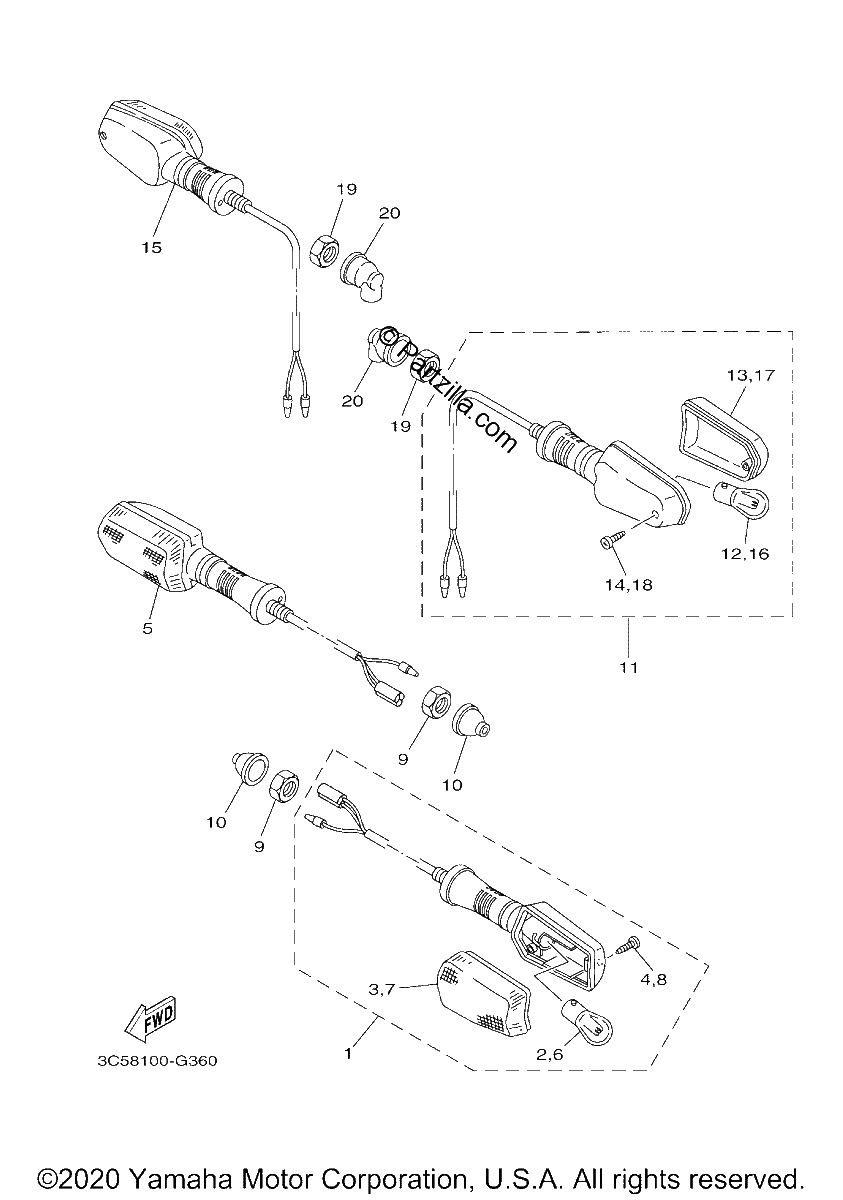 Diagrama de FLASHER LIGHT