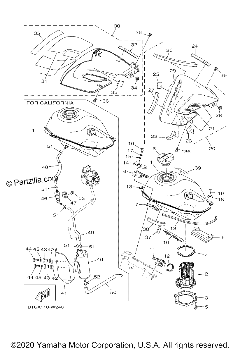 Diagrama de FUEL TANK