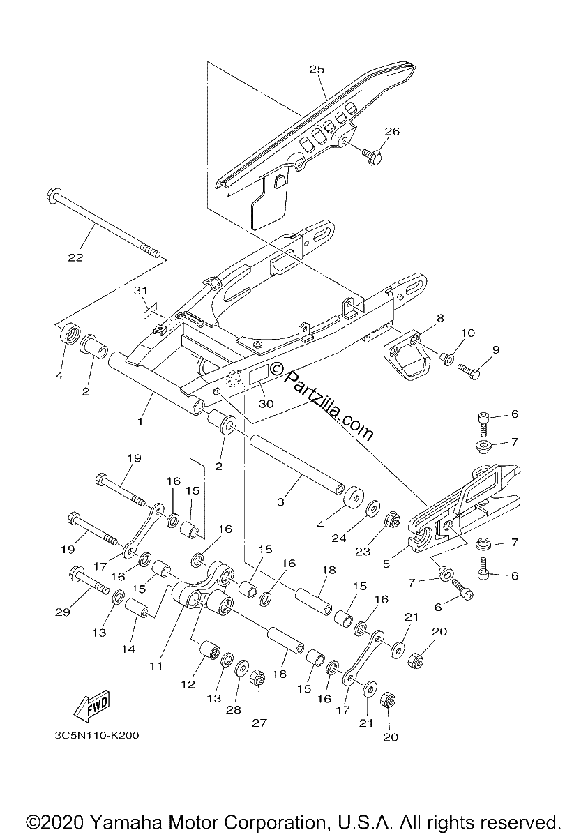Diagrama de REAR ARM