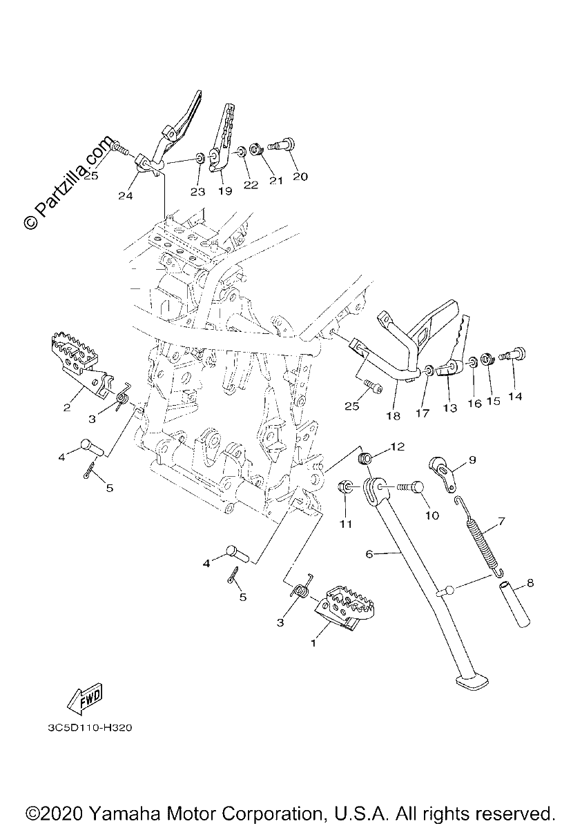 Diagrama de STAND FOOTREST