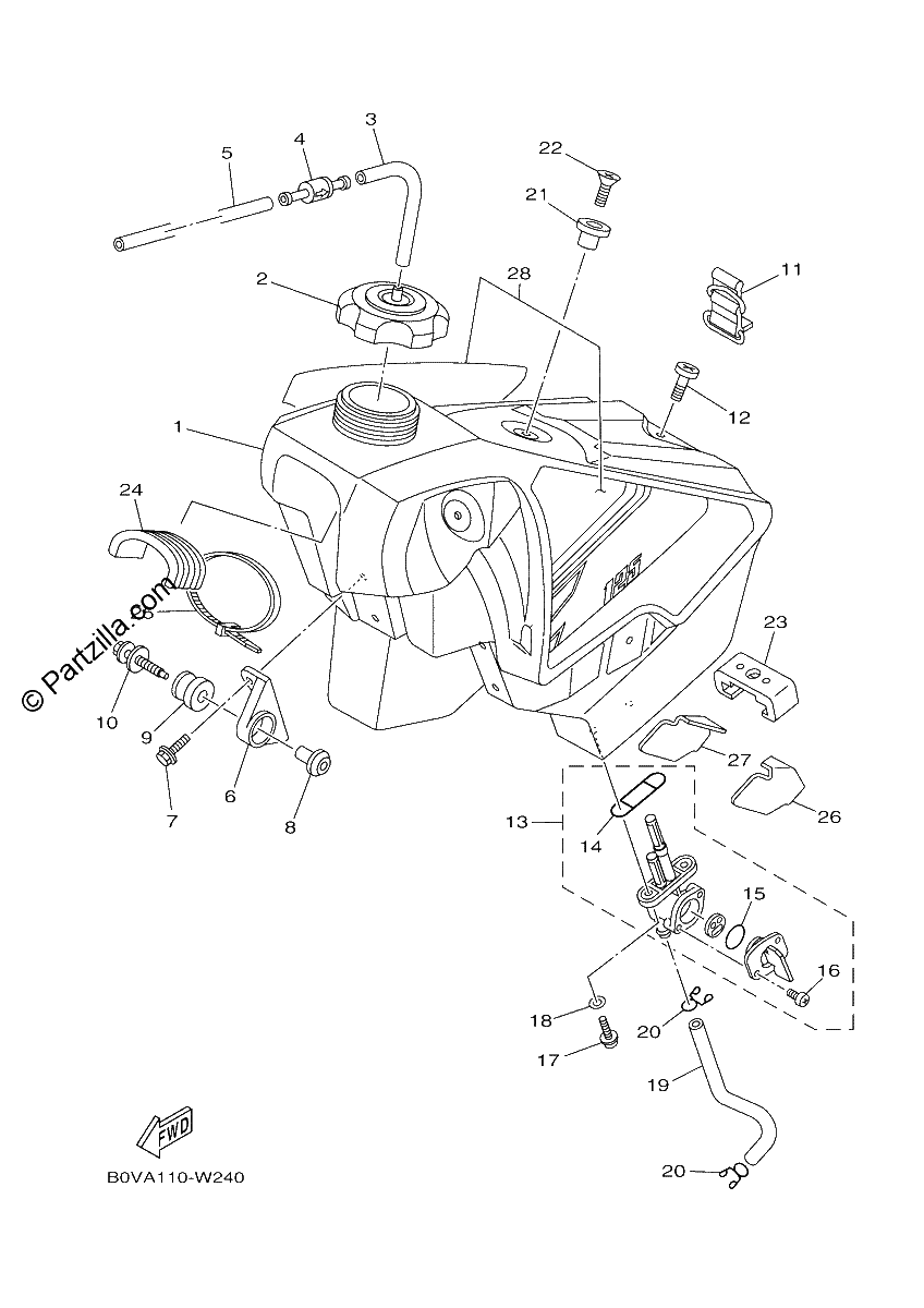 Diagrama de FUEL TANK