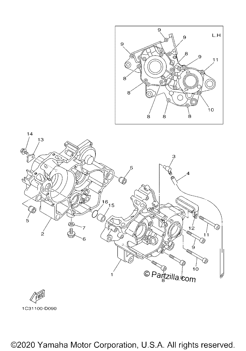Diagrama de CRANKCASE