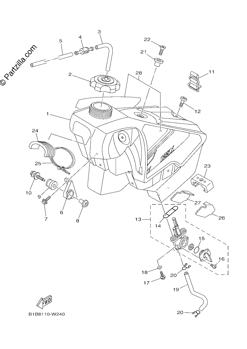 Diagrama de FUEL TANK