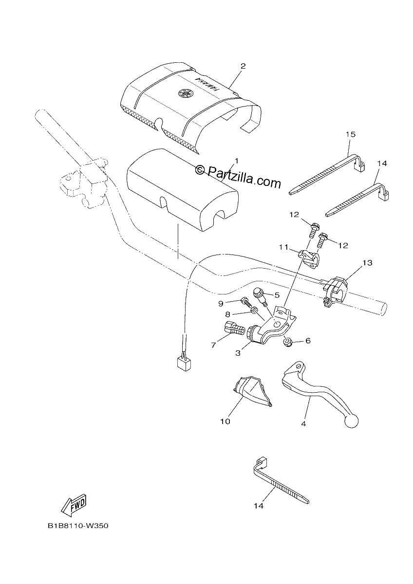 Diagrama de HANDLE SWITCH LEVER