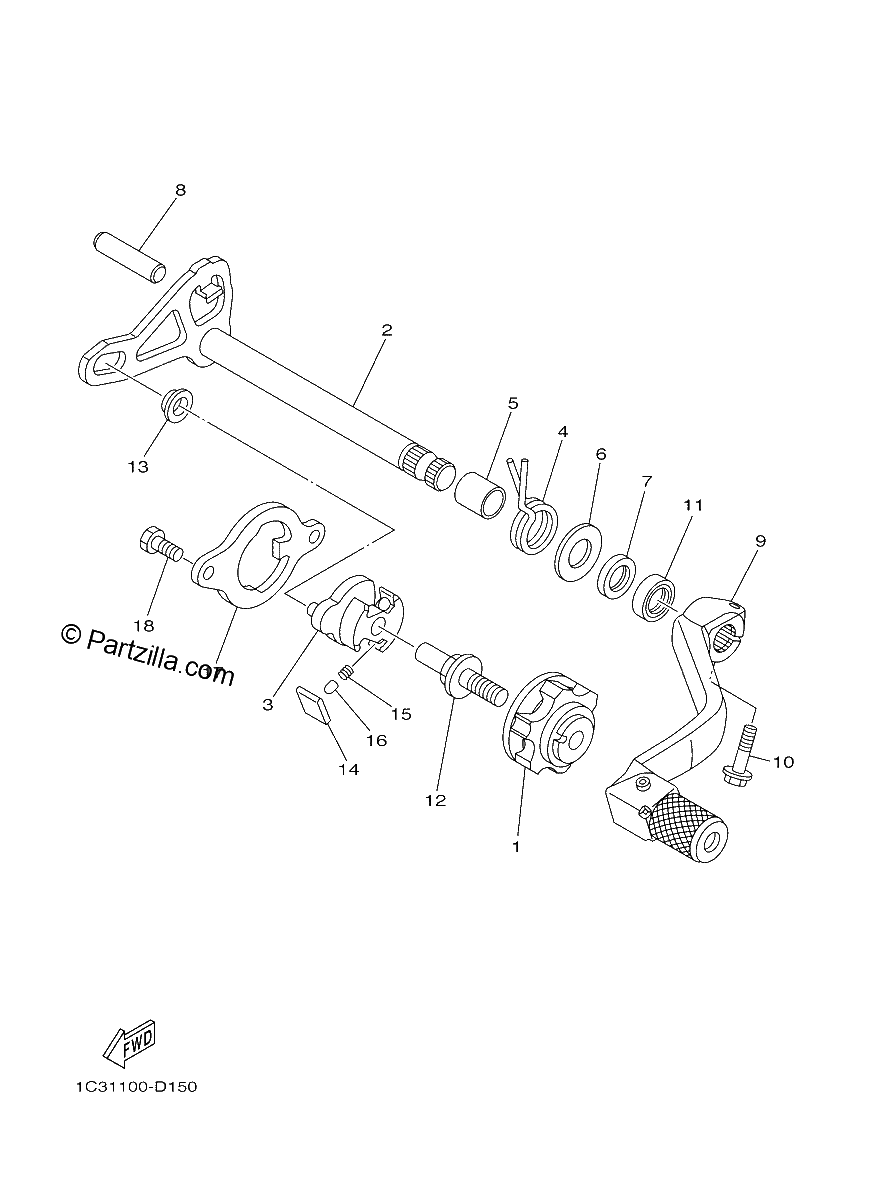 Diagrama de SHIFT SHAFT