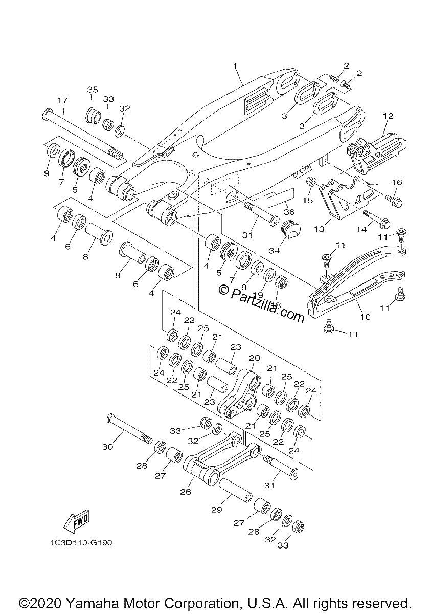 Diagrama de REAR ARM