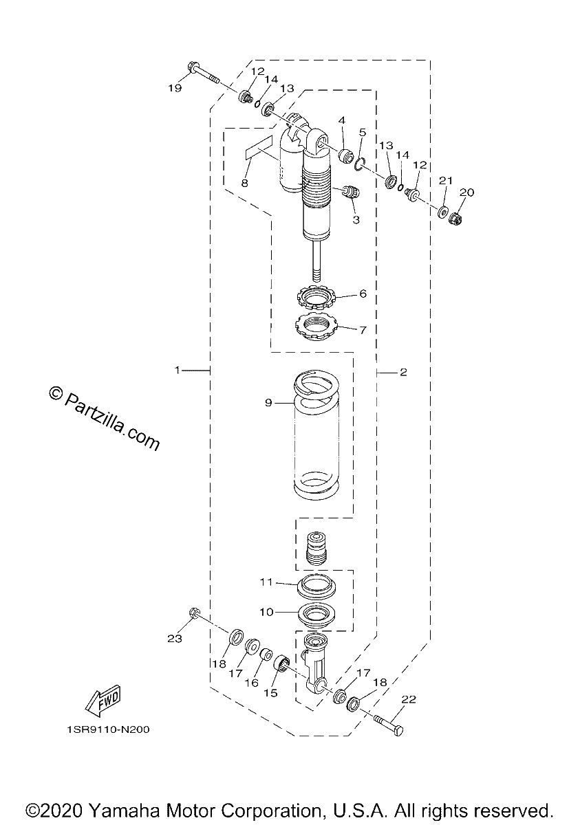 Diagrama de REAR SUSPENSION