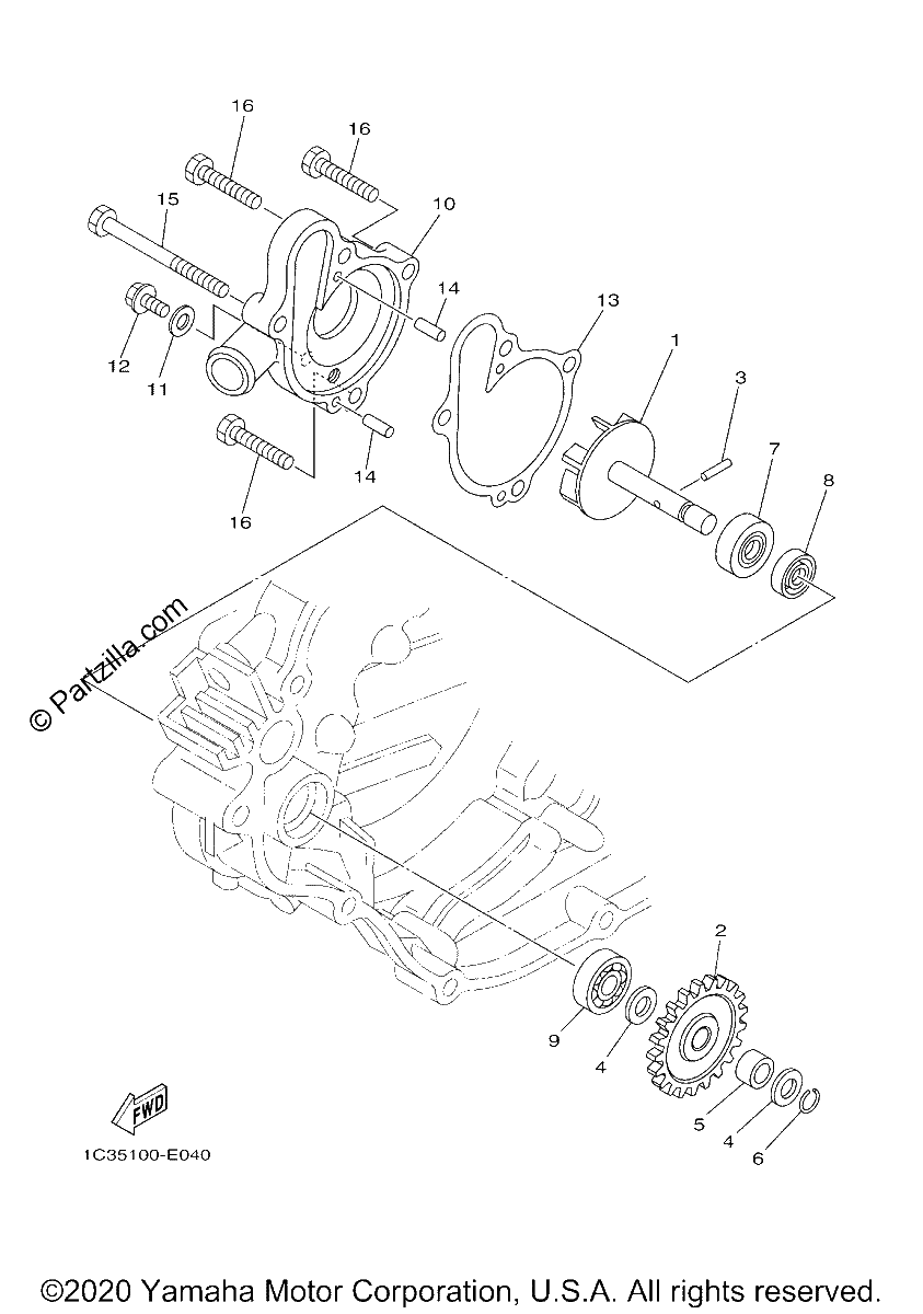 Diagrama de WATER PUMP
