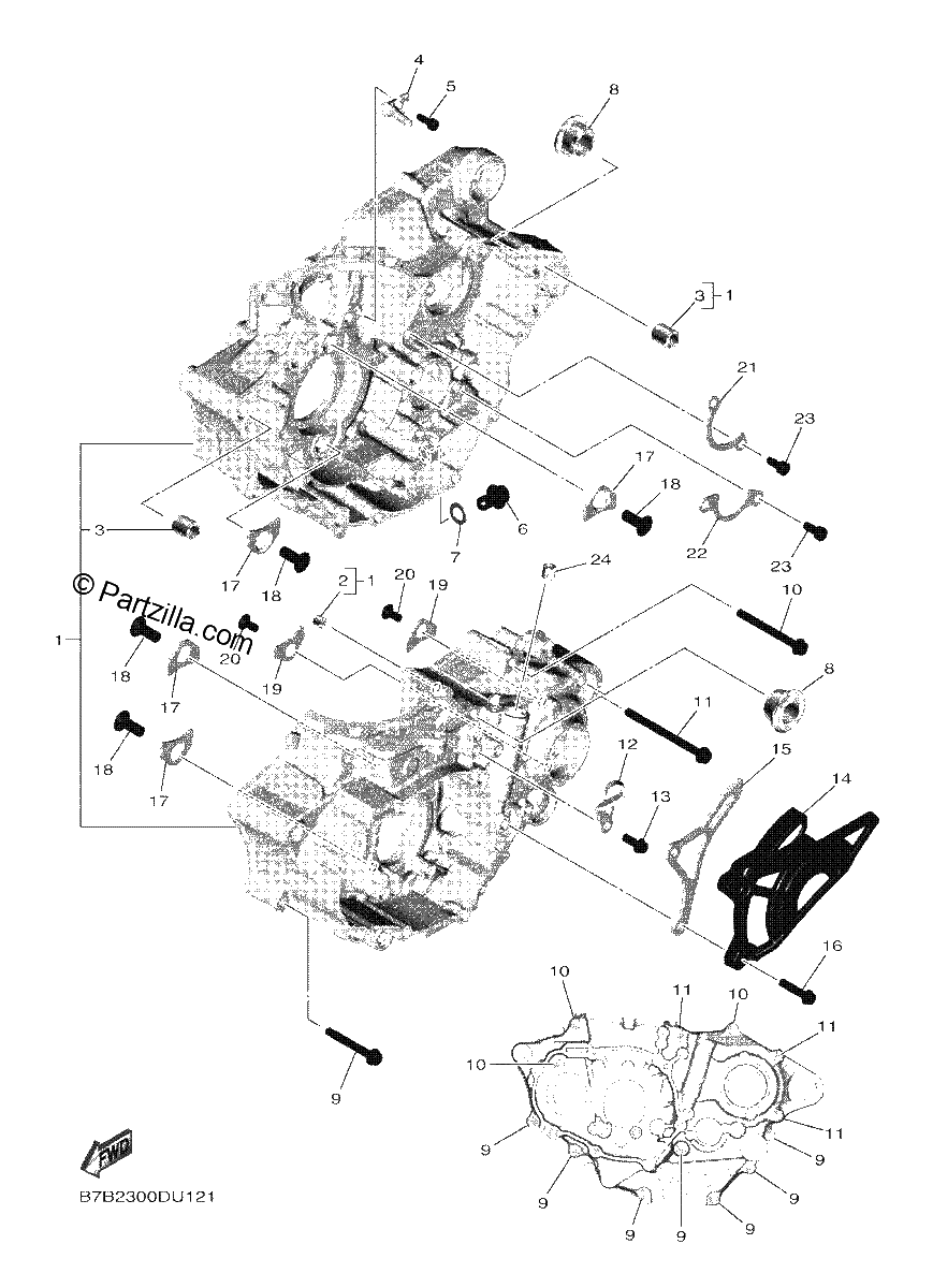 Diagrama de CRANKCASE