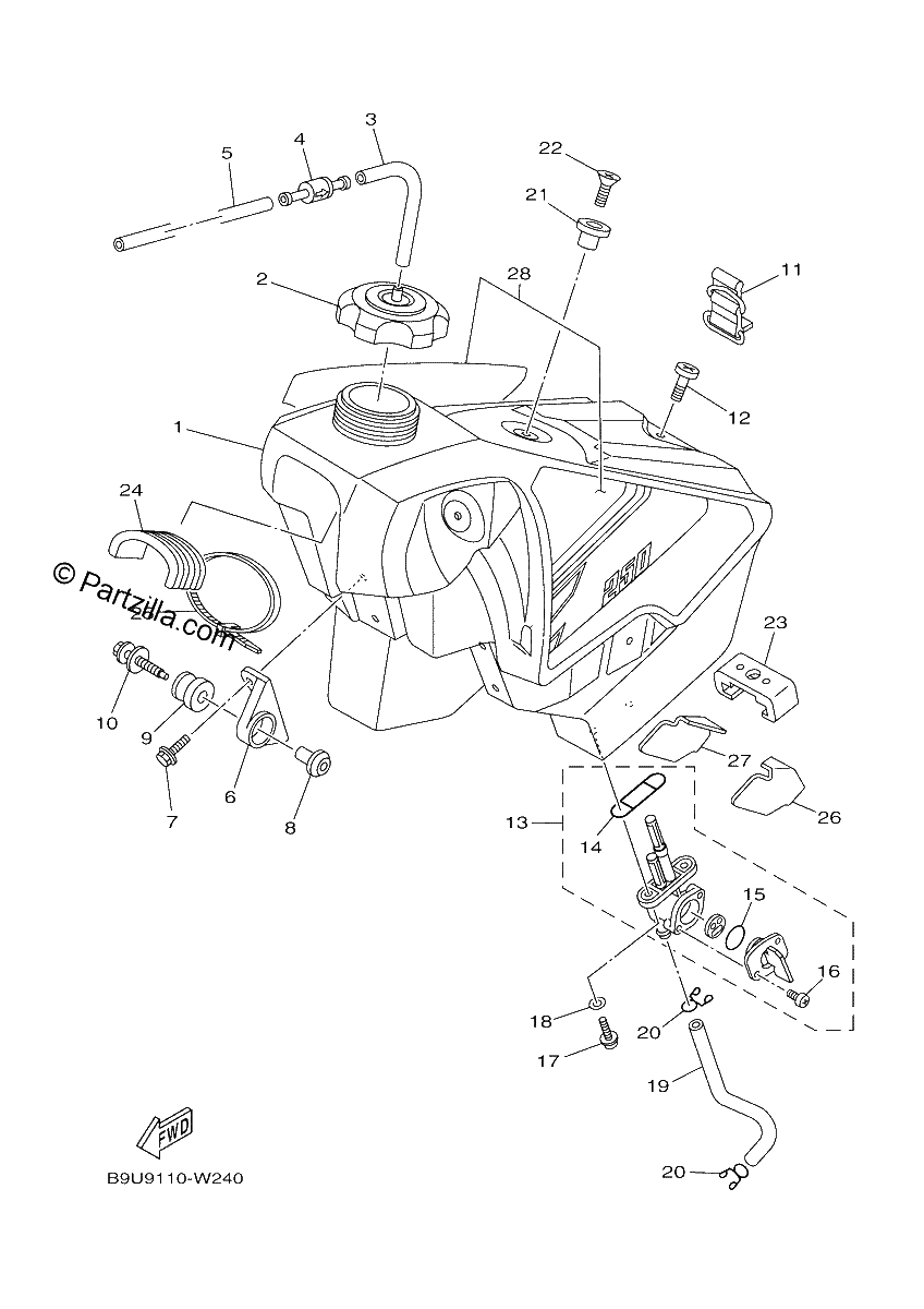 Diagrama de FUEL TANK