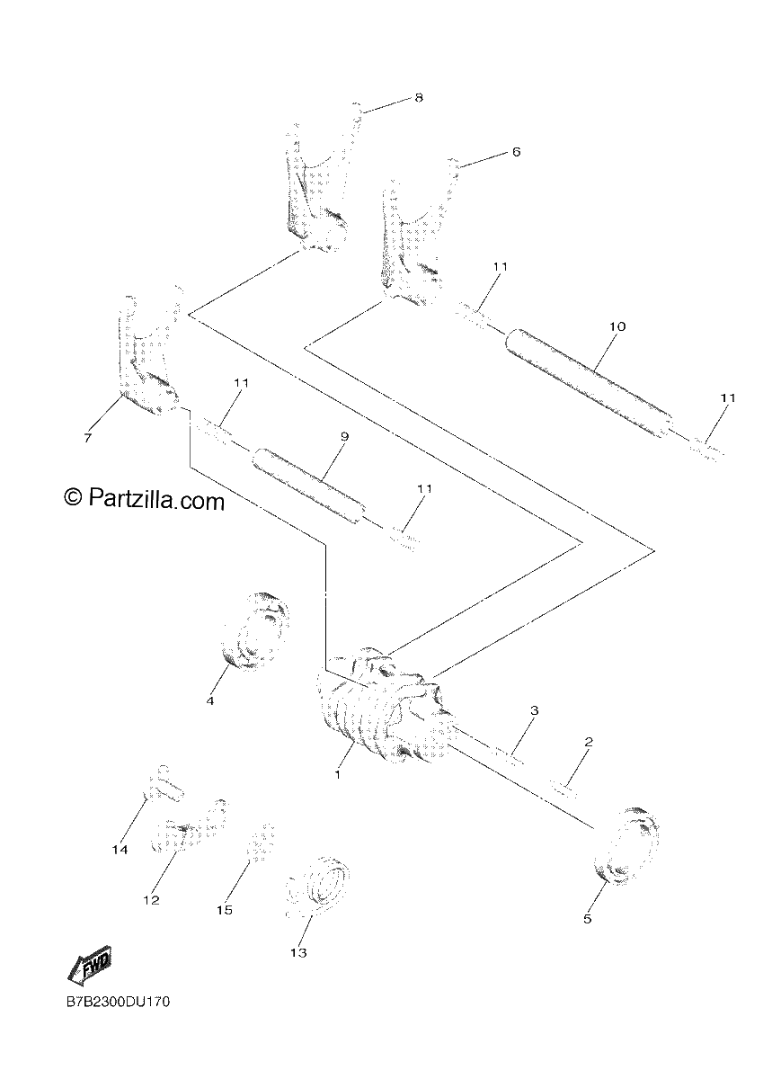Diagrama de SHIFT CAM FORK