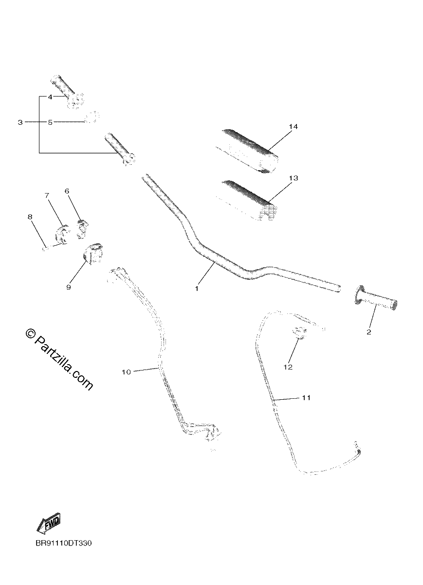 Diagrama de STEERING HANDLE CABLE