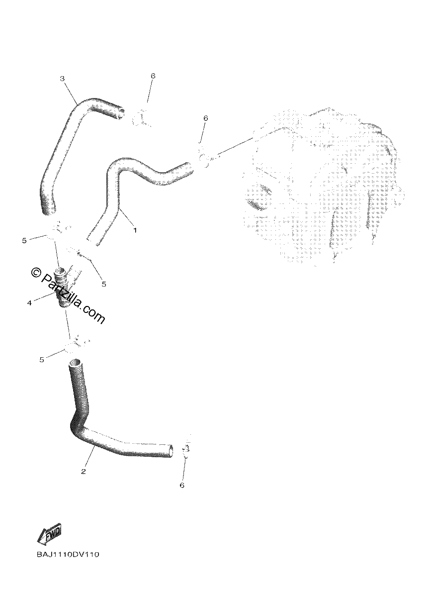 Diagrama de AIR INDUCTION SYSTEM