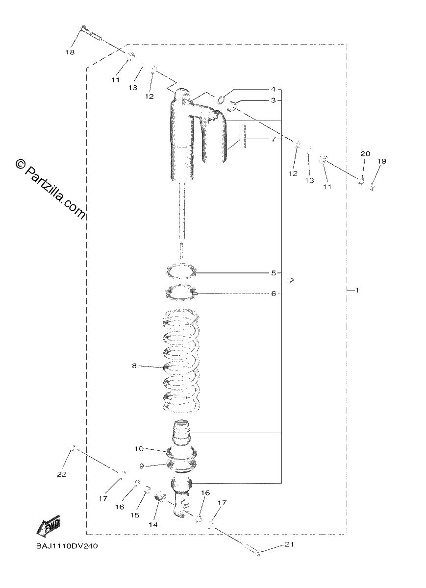 Diagrama de REAR SUSPENSION