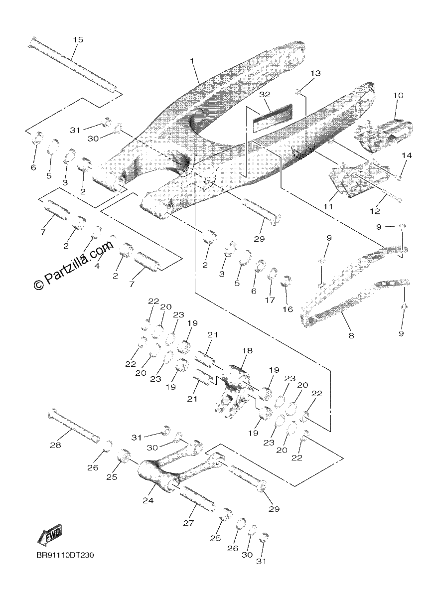 Diagrama de REAR ARM